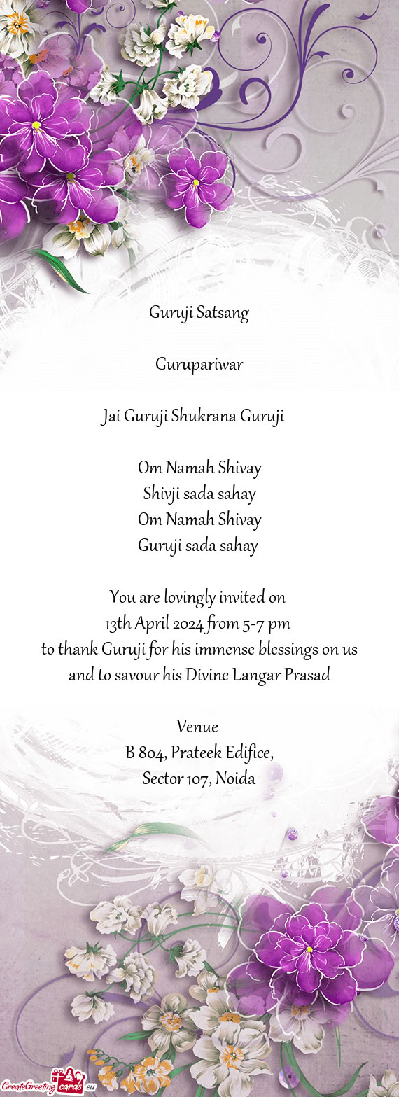 Jai Guruji Shukrana Guruji 🙏