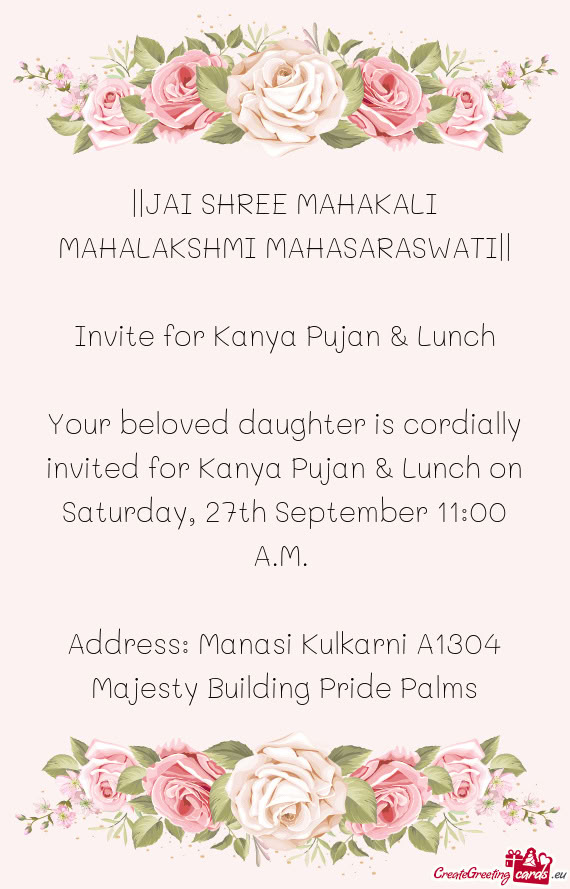 ||JAI SHREE MAHAKALI MAHALAKSHMI MAHASARASWATI||