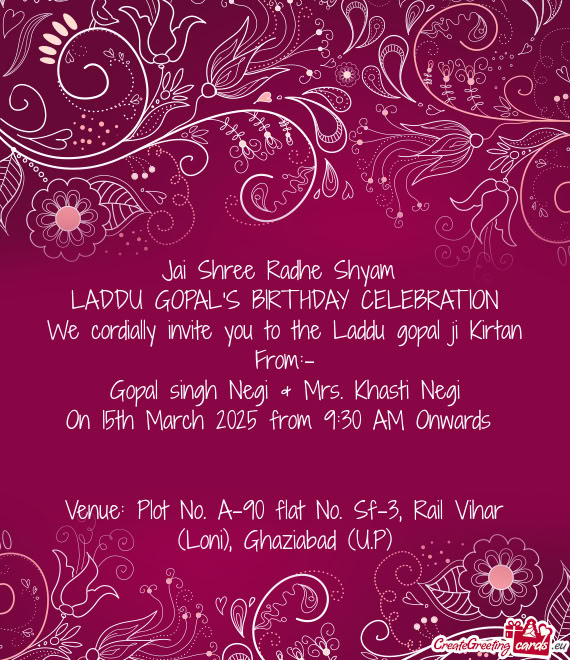 Jai Shree Radhe Shyam