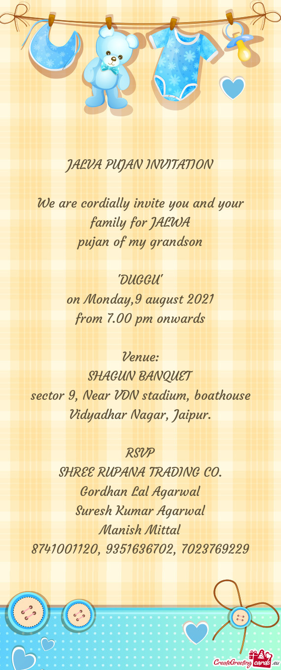 JALVA PUJAN INVITATION