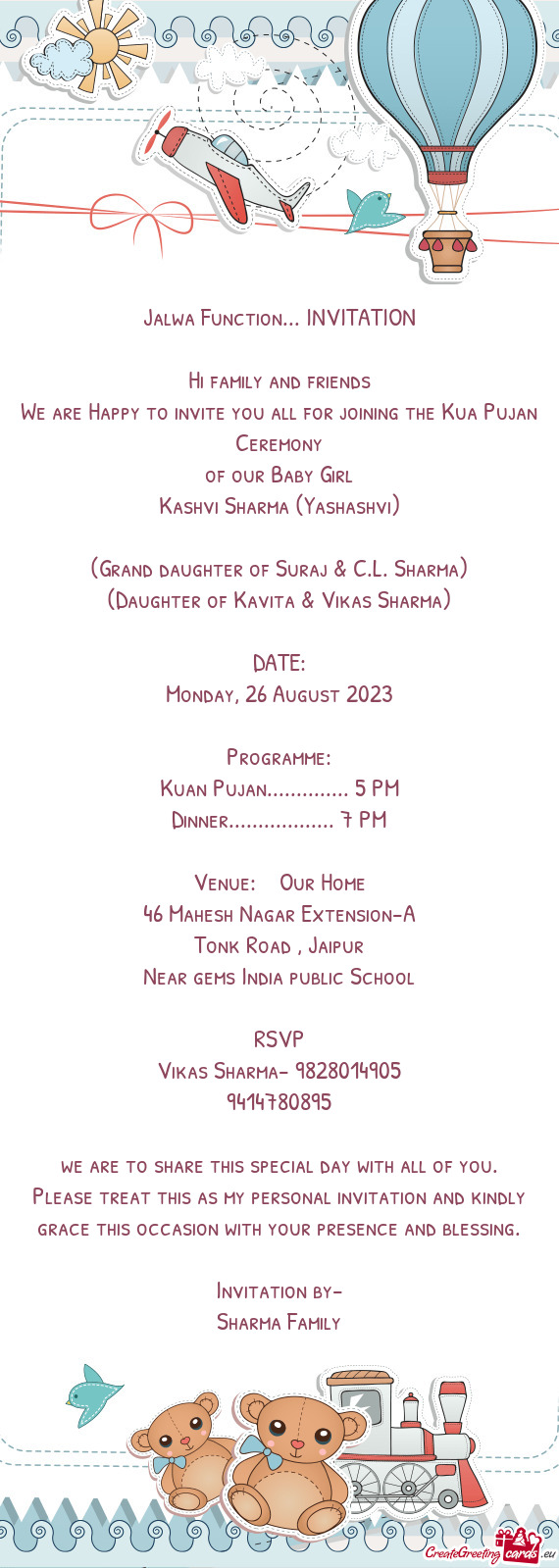 Jalwa Function... INVITATION