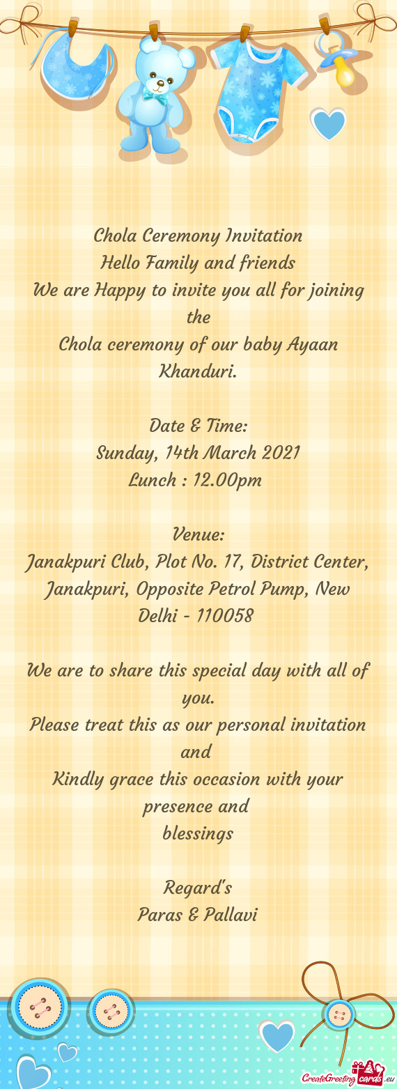 Janakpuri Club, Plot No. 17, District Center, Janakpuri, Opposite Petrol Pump, New Delhi - 110058