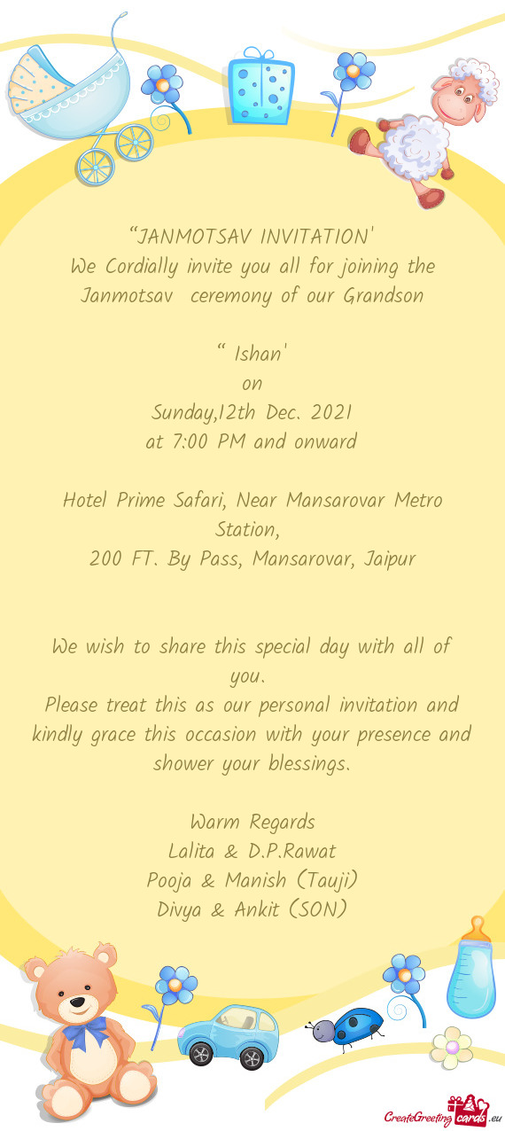 ??JANMOTSAV INVITATION”