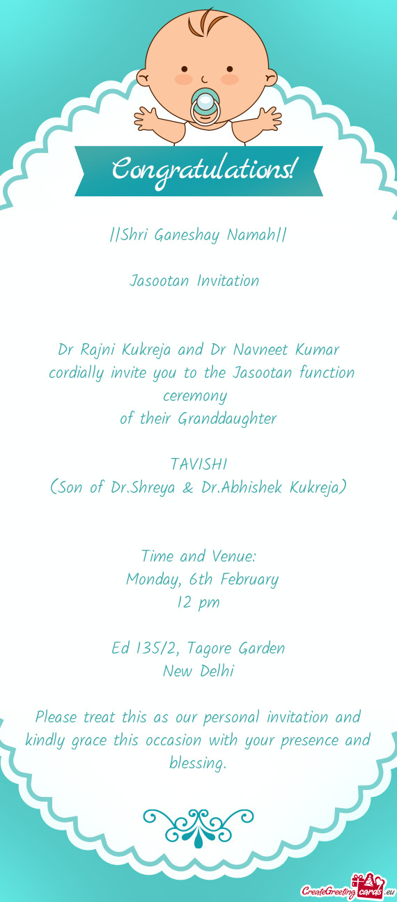 Jasootan Invitation