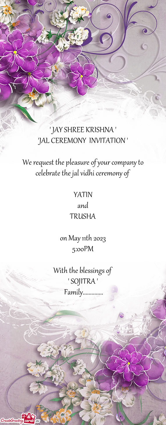 " JAY SHREE KRISHNA "