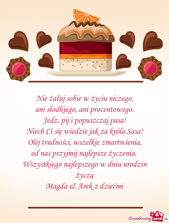 Jedz, pij i popuszczaj pasa