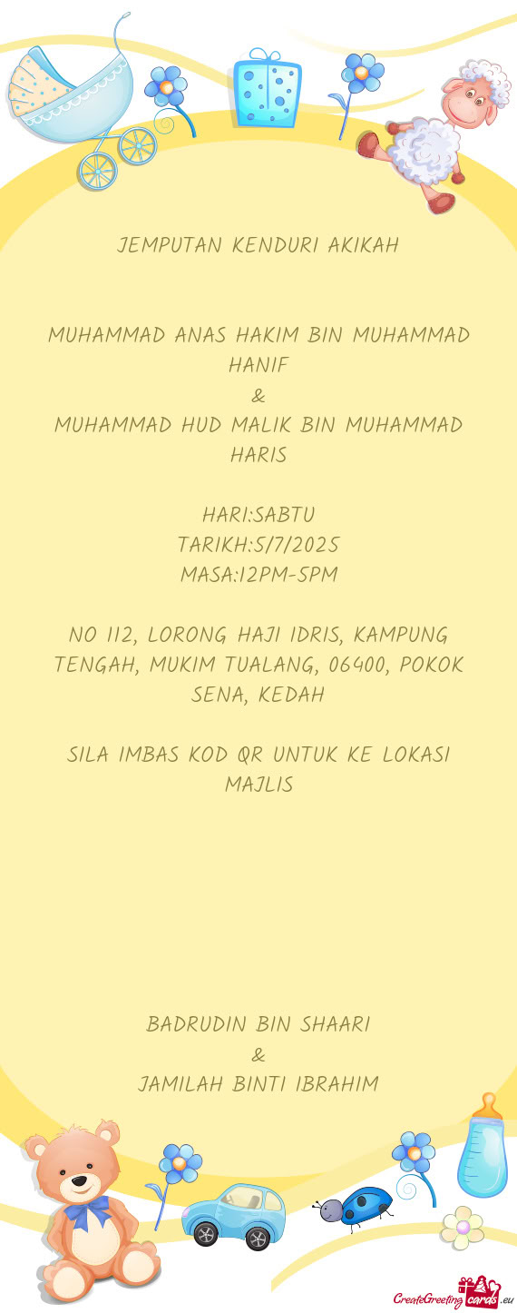 JEMPUTAN KENDURI AKIKAH