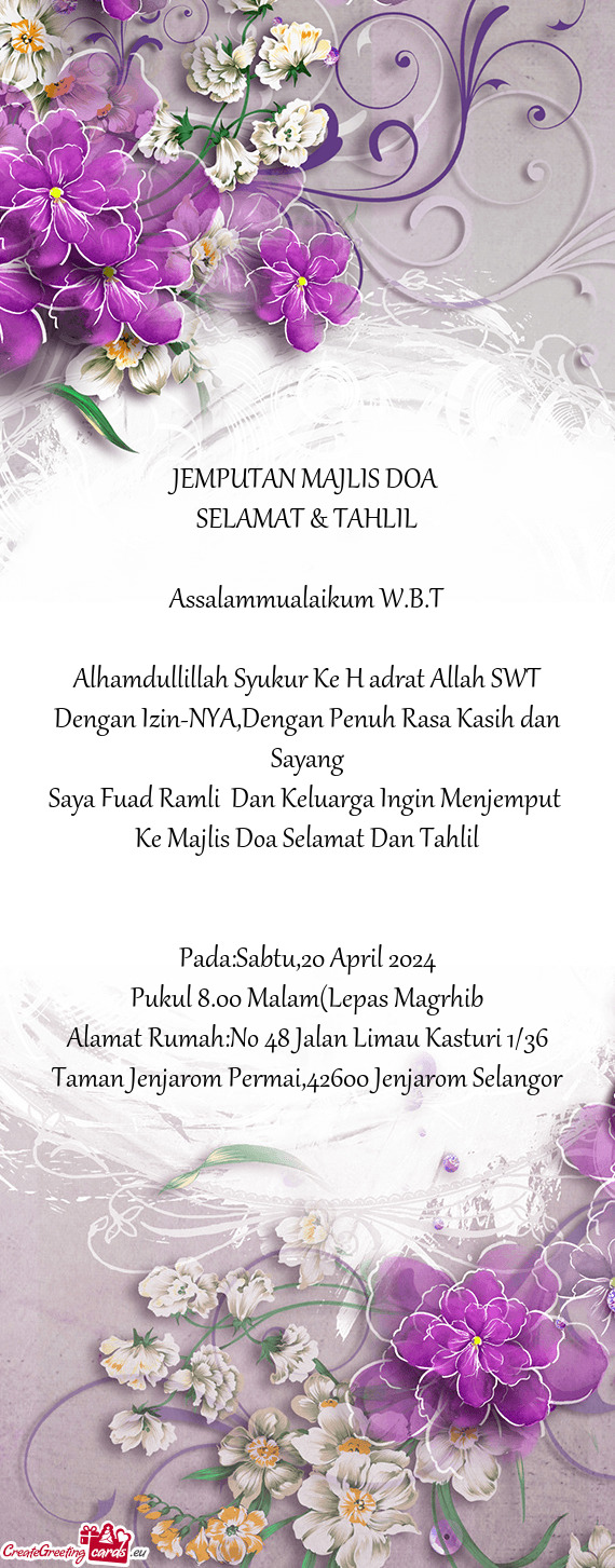 JEMPUTAN MAJLIS DOA