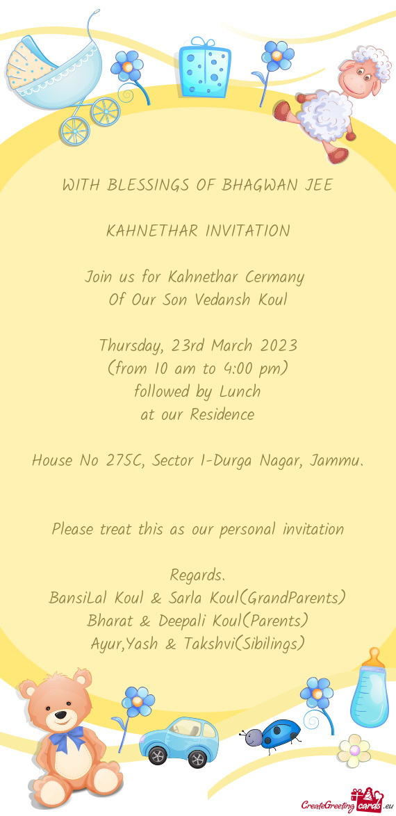 Join us for Kahnethar Cermany