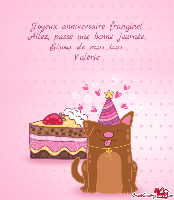 Joyeux anniversaire frangine