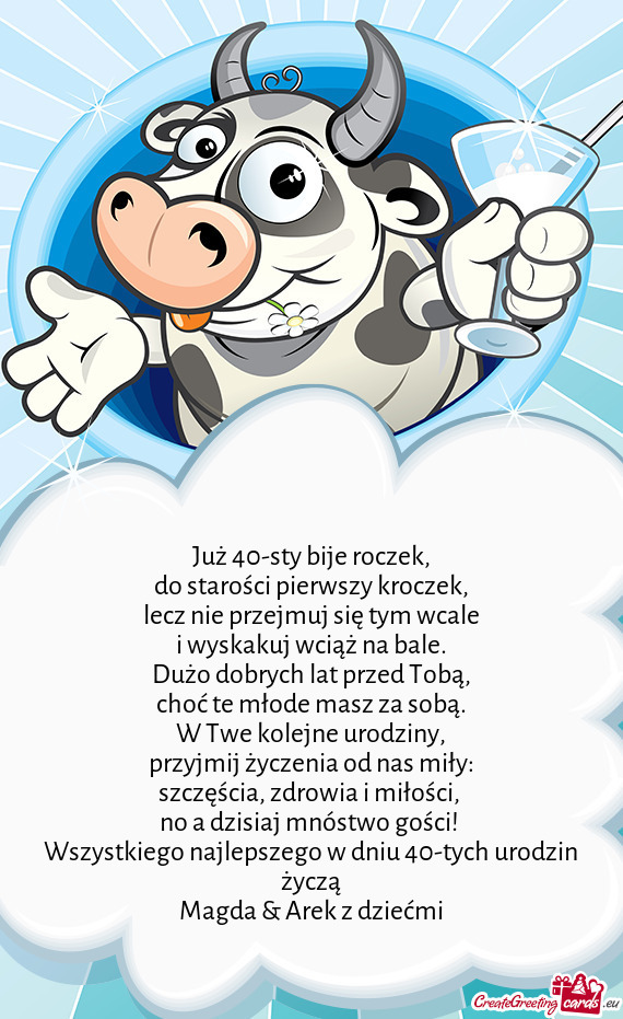 Już 40-sty bije roczek