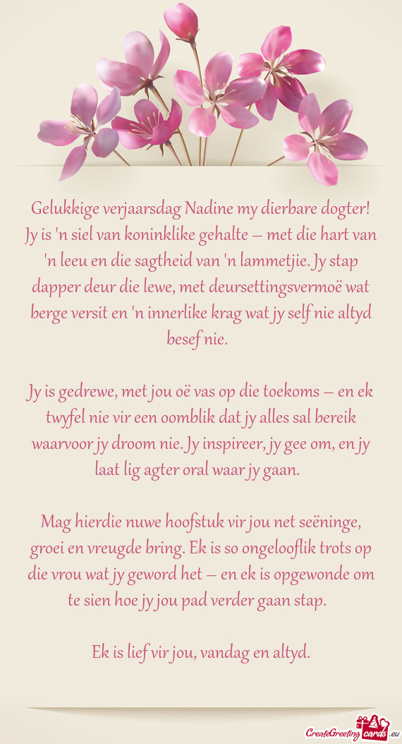 Jy stap dapper deur die lewe, met deursettingsvermoë wat berge versit en 