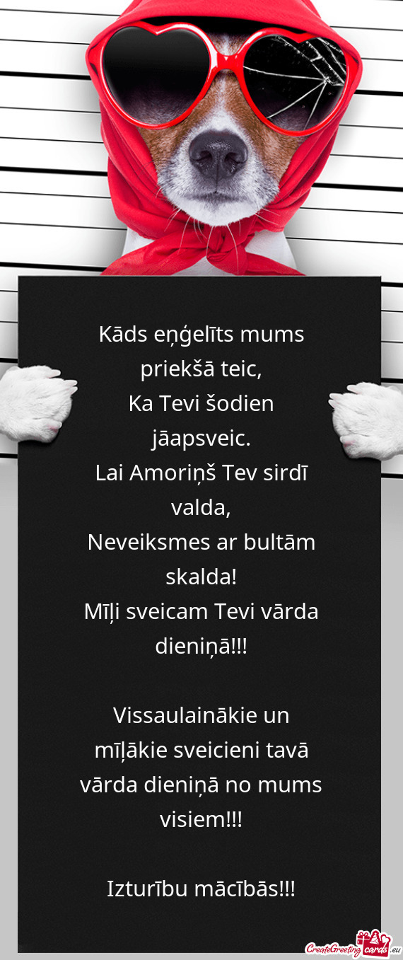 Kāds eņģelīts mums priekšā teic