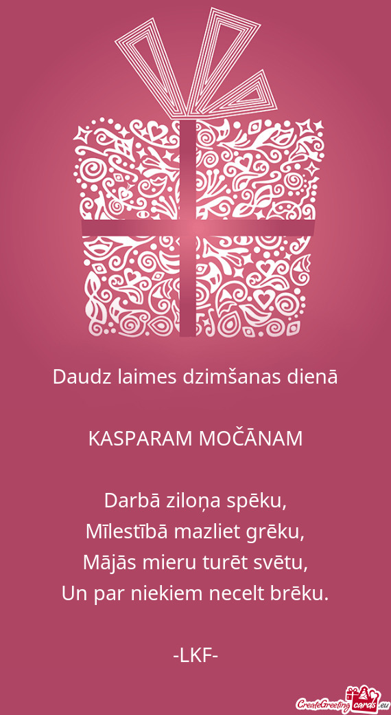 KASPARAM MOČĀNAM