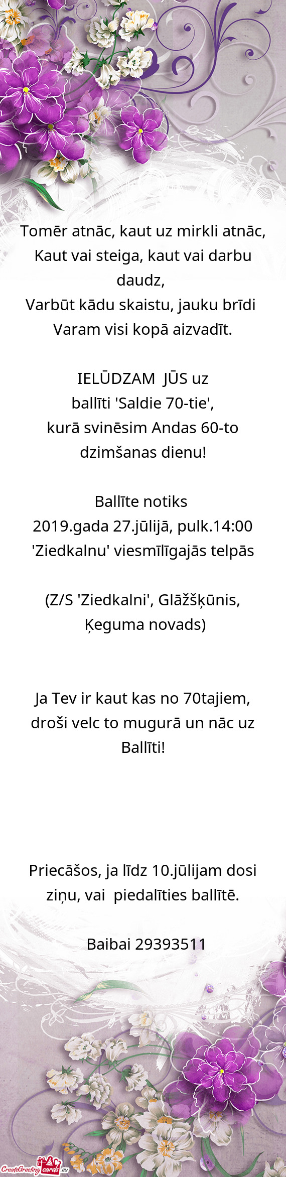 Kaut vai steiga, kaut vai darbu daudz