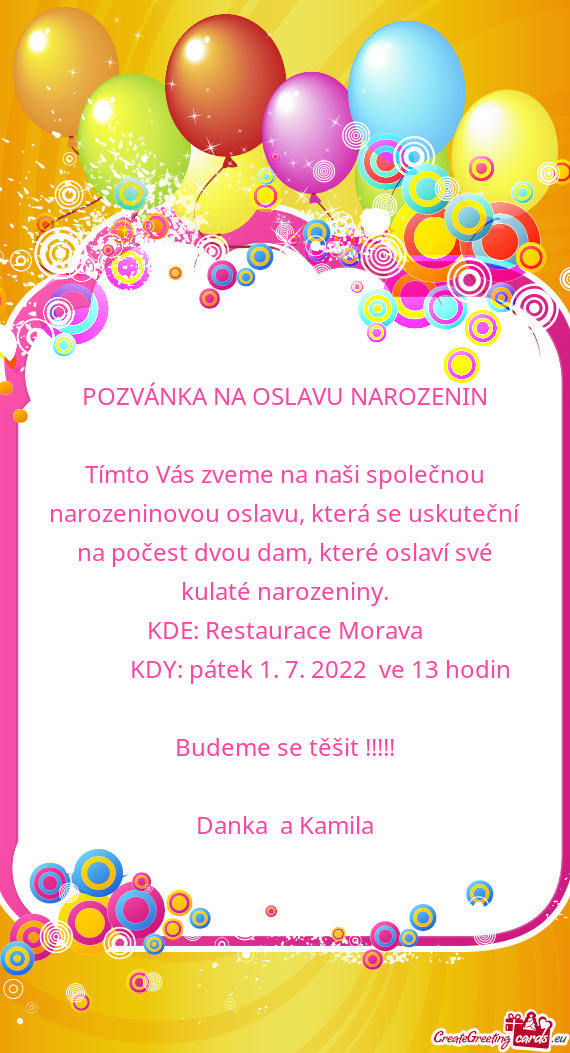 KDY: pátek 1. 7. 2022 ve 13 hodin