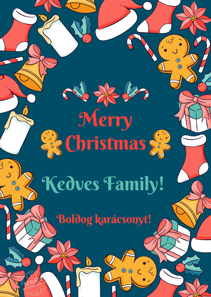 Kedves Family! Boldog karácsonyt