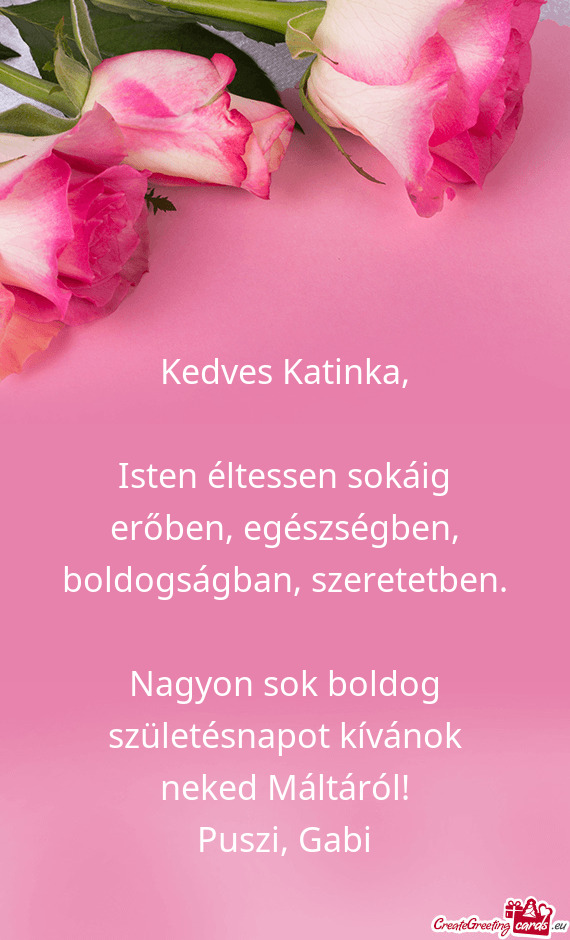 Kedves Katinka