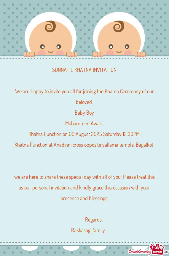 Khatna Function at Anadinni cross opposite yallama temple, Bagalkot