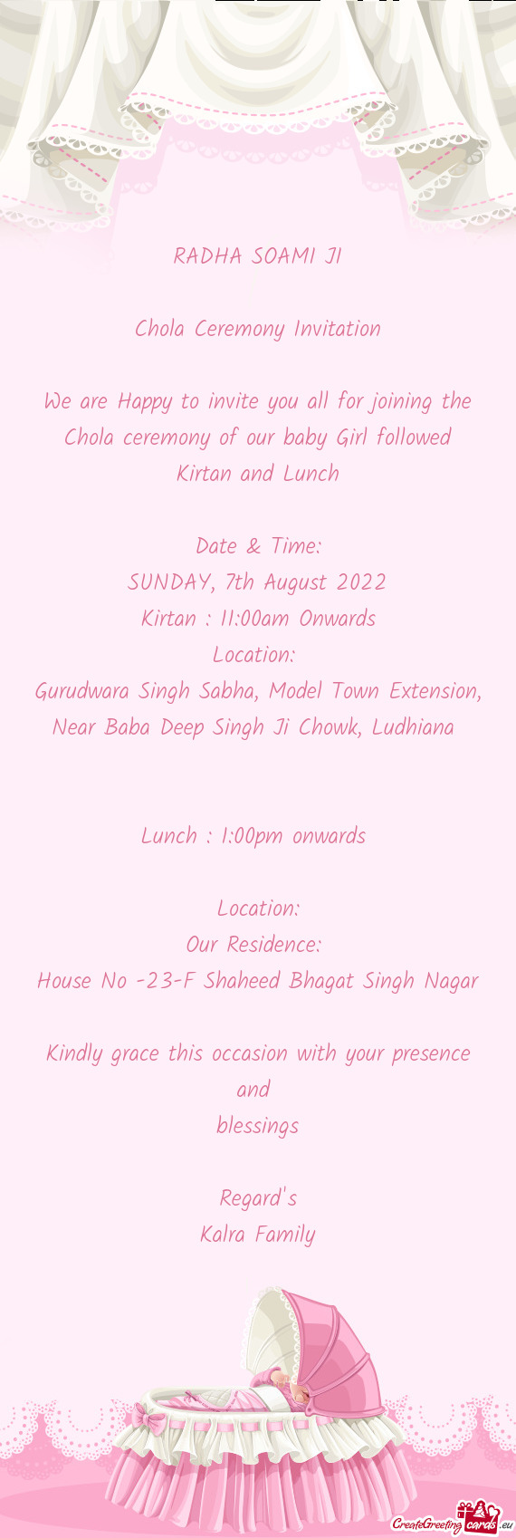 Kirtan : 11:00am Onwards