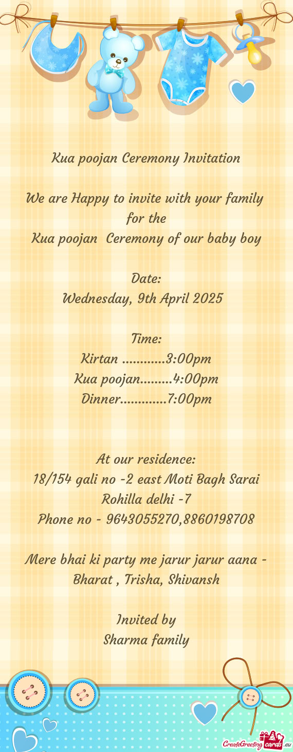 Kirtan ............3:00pm