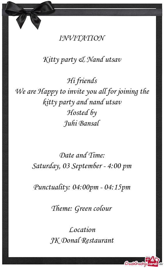 Kitty party & Nand utsav