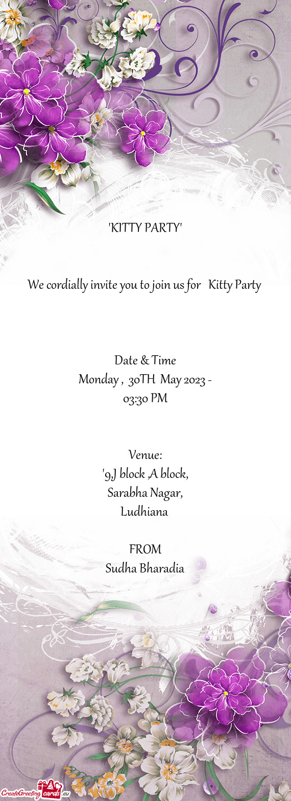 "KITTY PARTY"