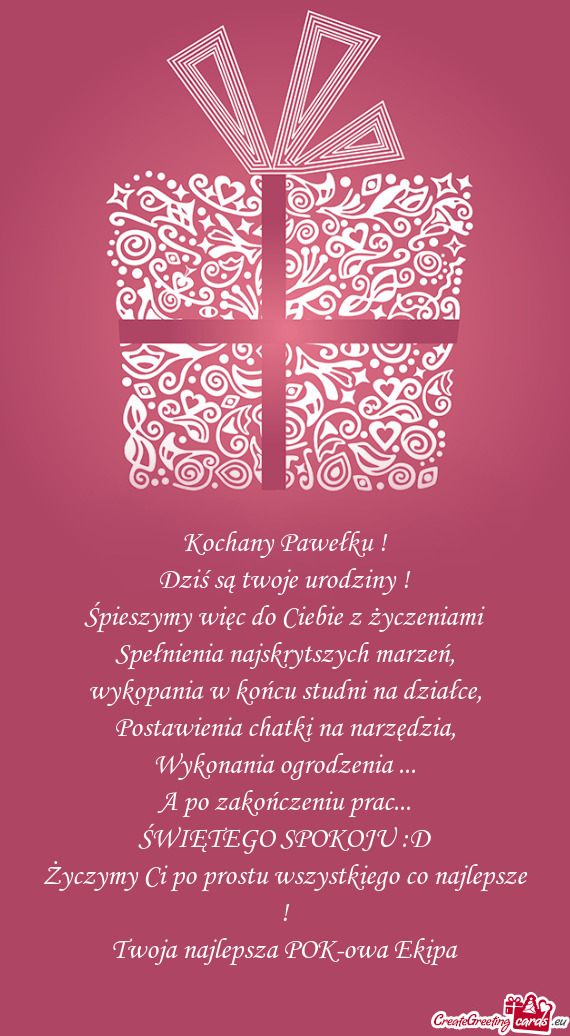 Kochany Pawełku