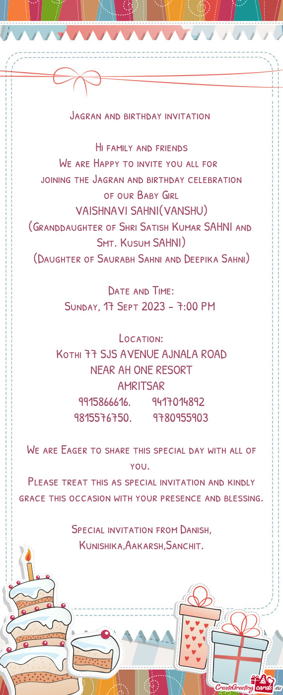 Kothi 77 SJS AVENUE AJNALA ROAD