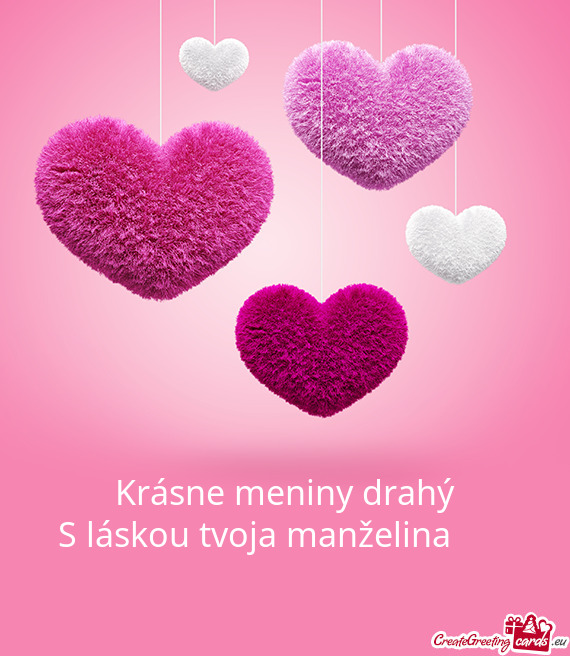 Krásne meniny drahý