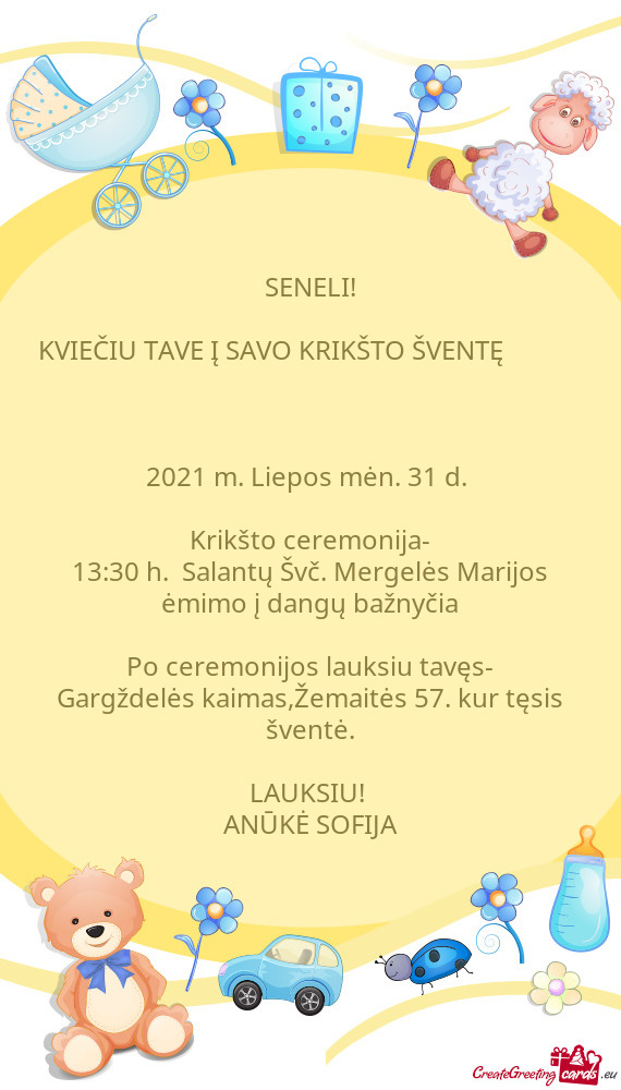 Krikšto ceremonija