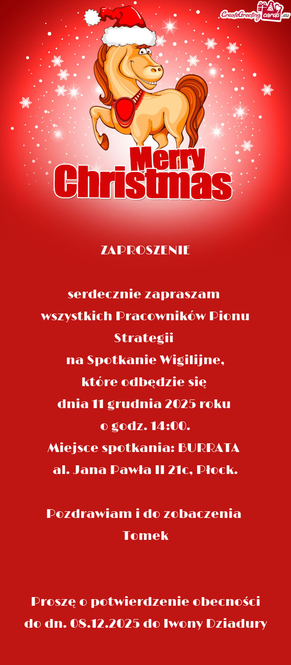 Które odbędzie się dnia 11 grudnia 2025 roku o godz