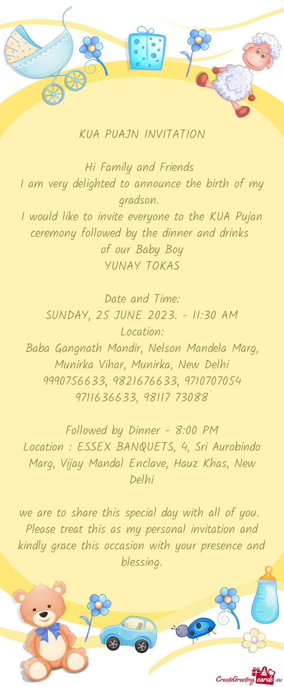 KUA PUAJN INVITATION