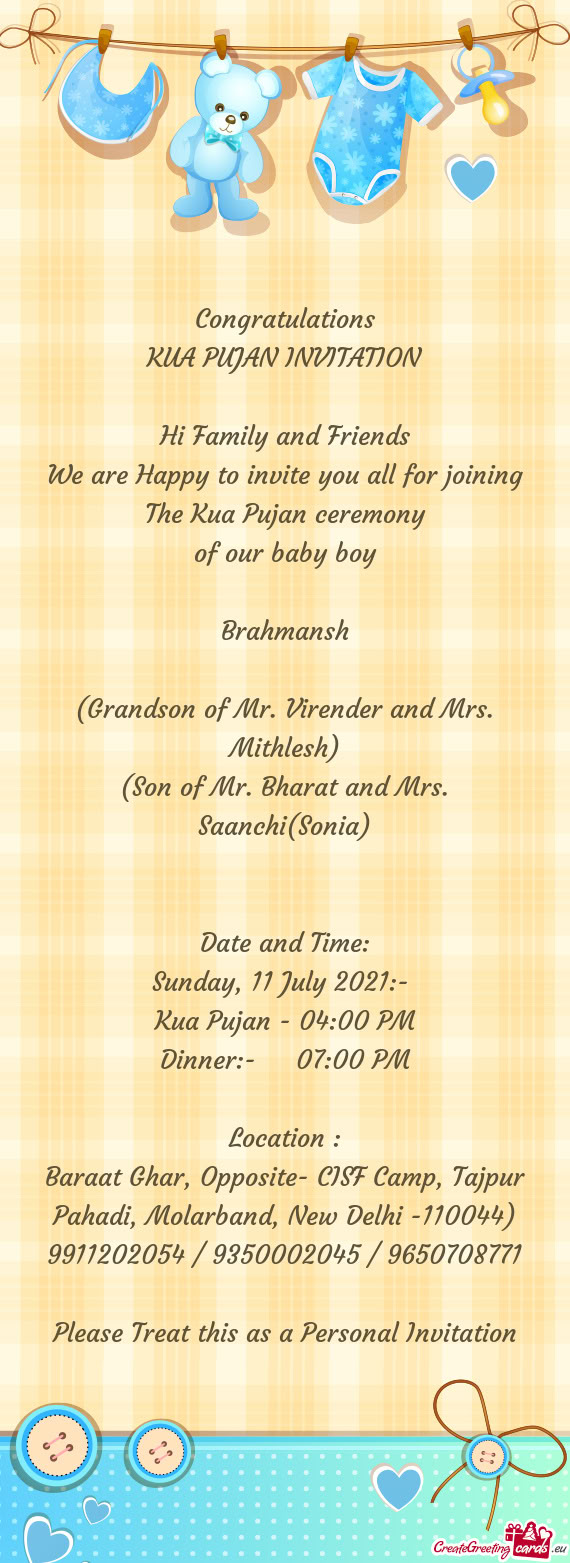 Kua Pujan - 04:00 PM