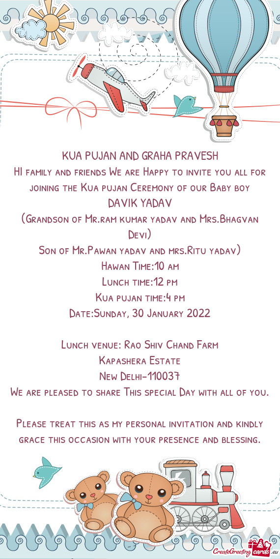 KUA PUJAN AND GRAHA PRAVESH