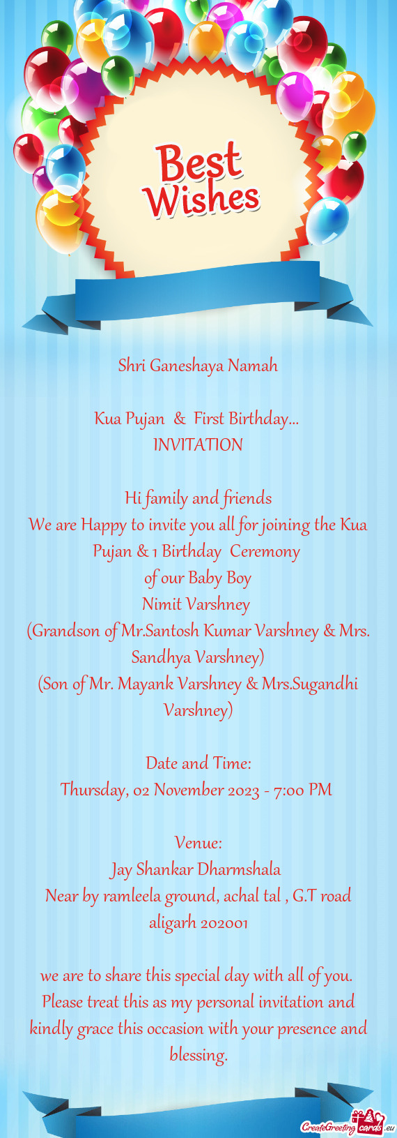 Kua Pujan & First Birthday