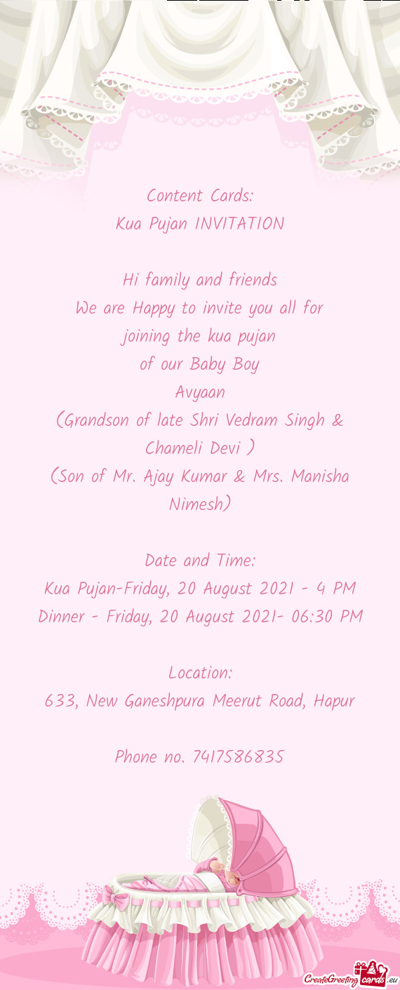 Kua Pujan-Friday, 20 August 2021 - 4 PM