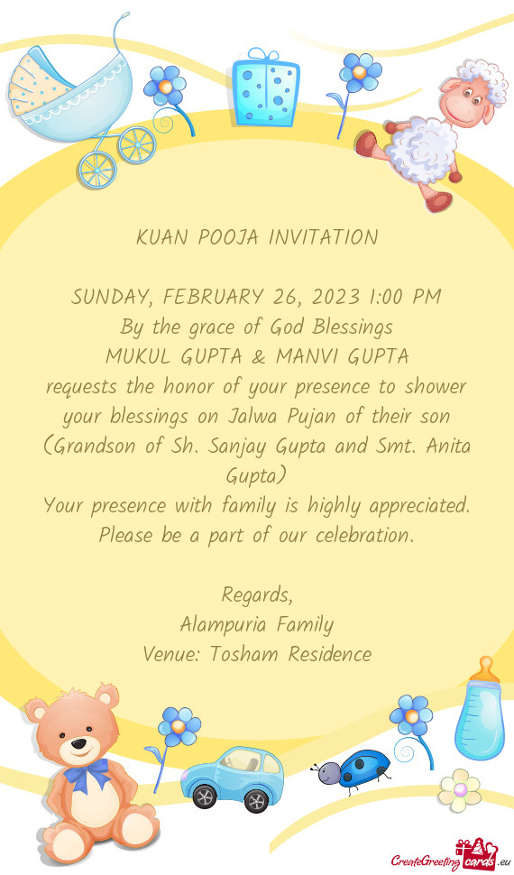 KUAN POOJA INVITATION