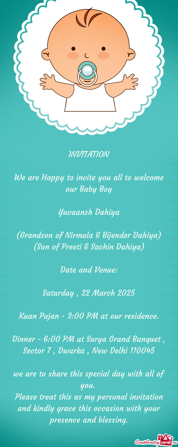 Kuan Pujan - 3:00 PM at our residence