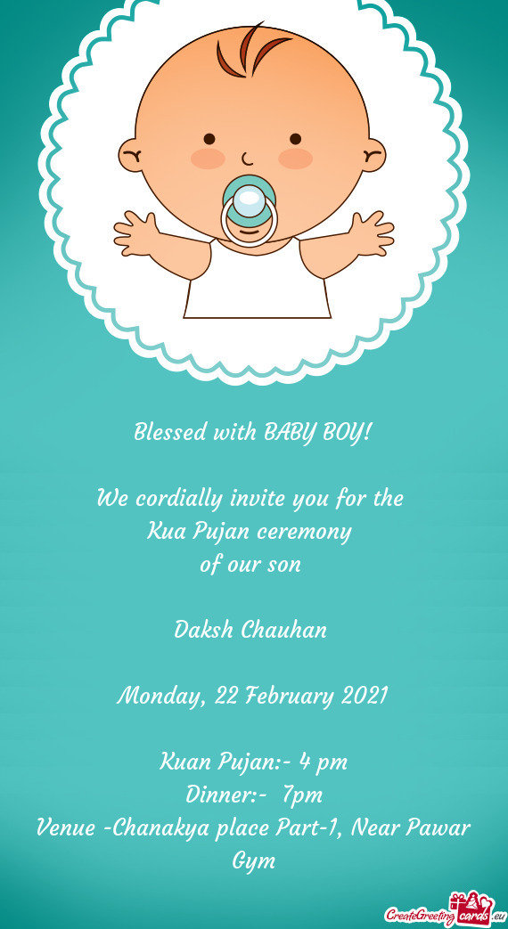 Kuan Pujan:- 4 pm