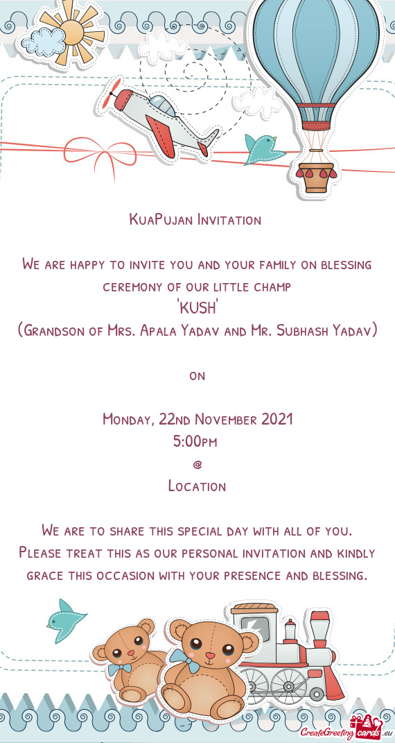 KuaPujan Invitation