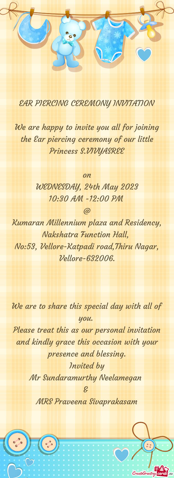 Kumaran Millennium plaza and Residency, Nakshatra Function Hall