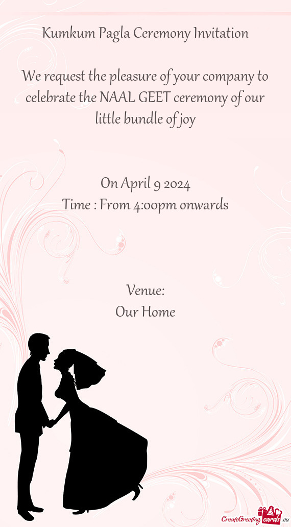 Kumkum Pagla Ceremony Invitation