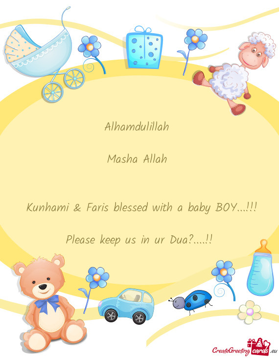 Kunhami & Faris blessed with a baby BOY