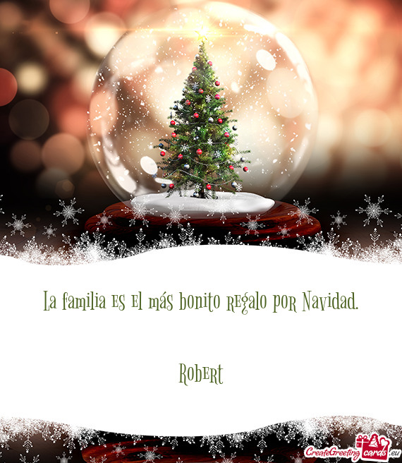 La familia es el más bonito regalo por Navidad