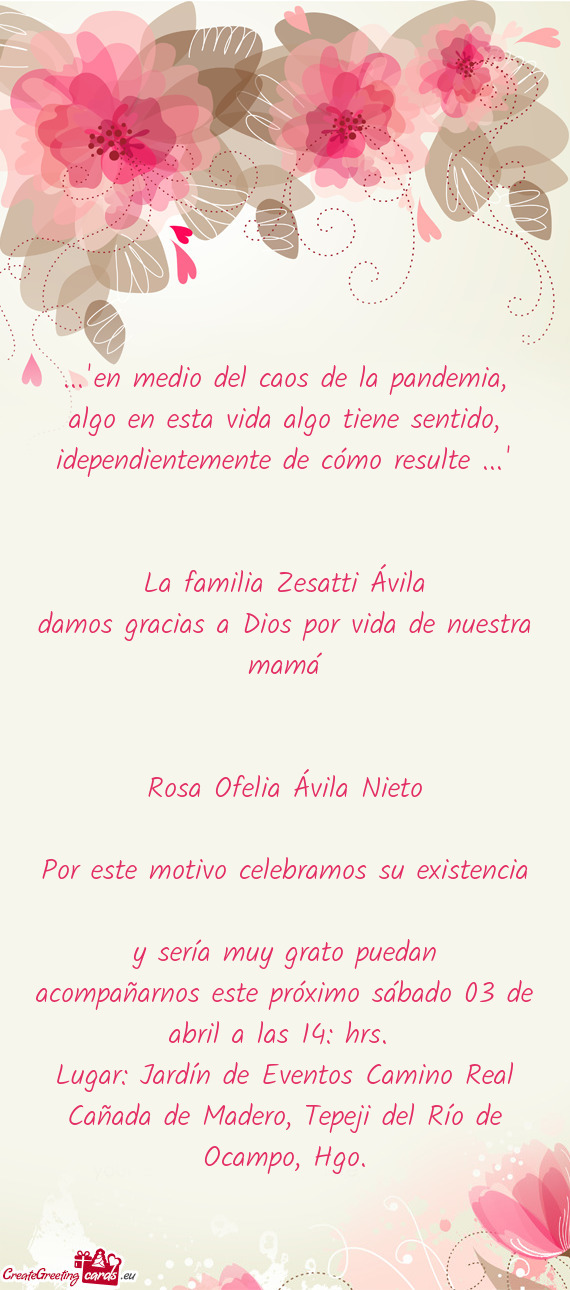 La familia Zesatti Ávila