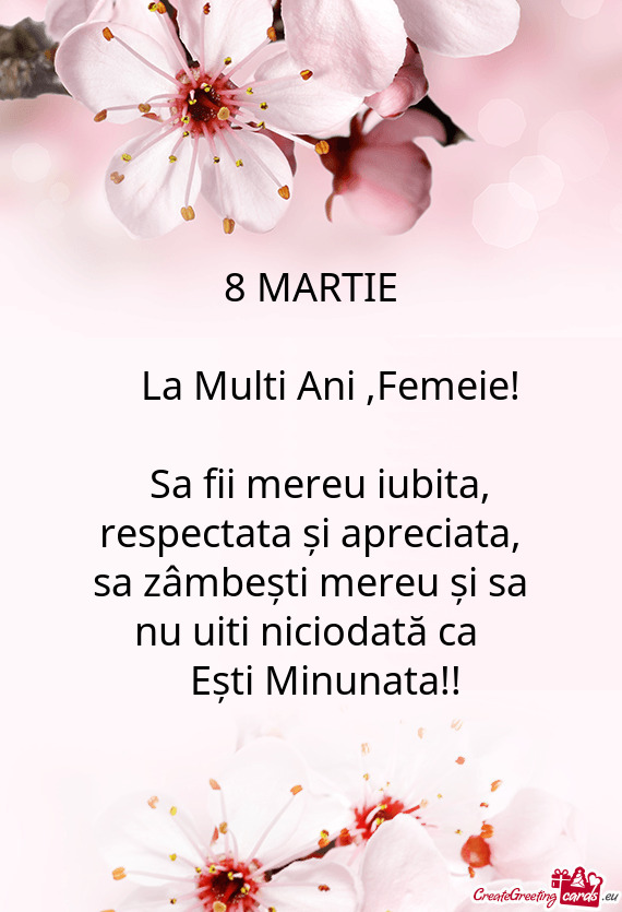 La Multi Ani ,Femeie