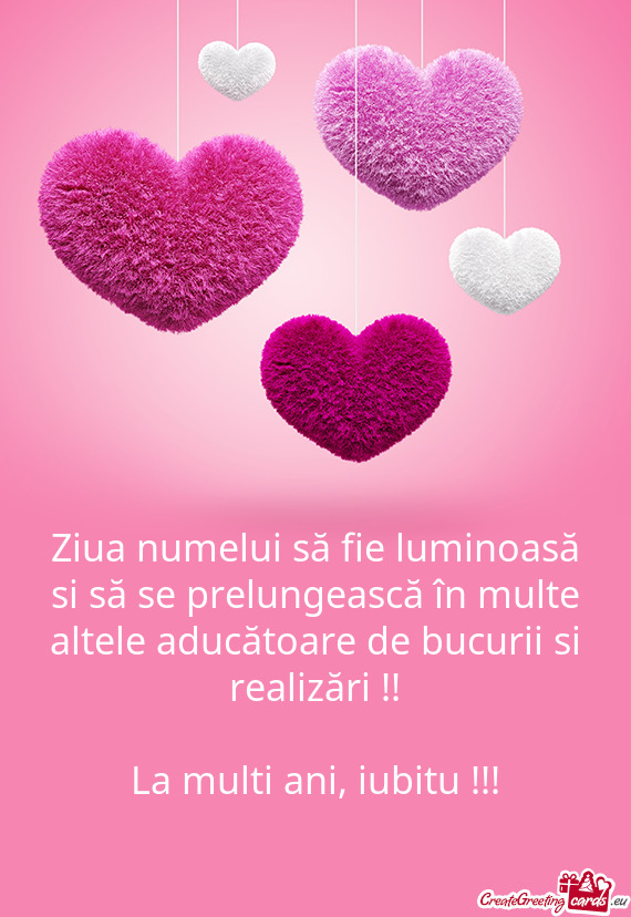 La multi ani, iubitu