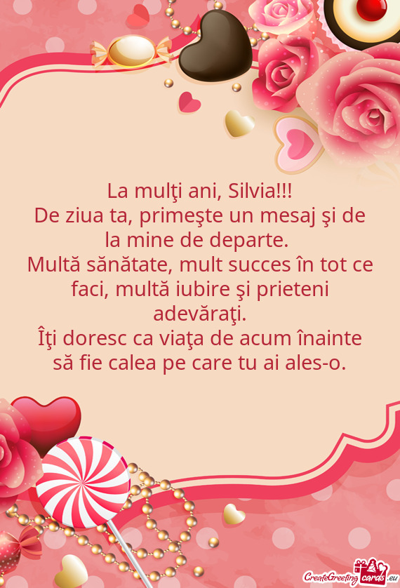 La mulţi ani, Silvia