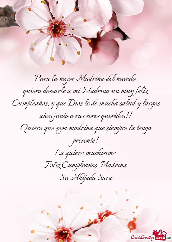 La quiero muchísimo